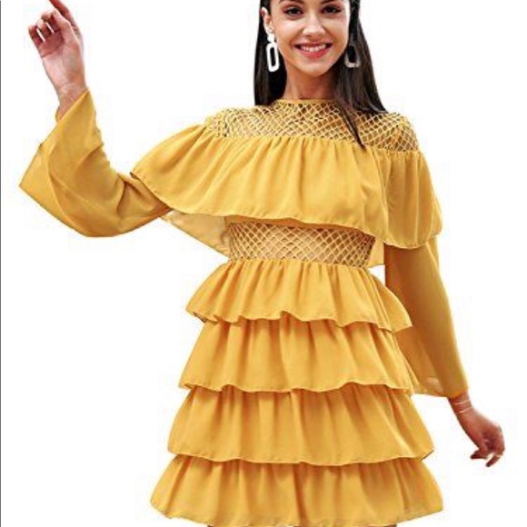 Dresses & Skirts - Cute yellow mustard dress! Brand new.
